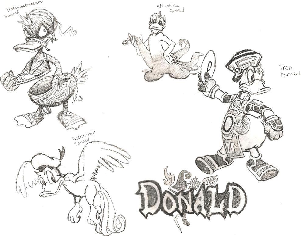 The Many faces of Donald (reference sketches) by killerrabbit05