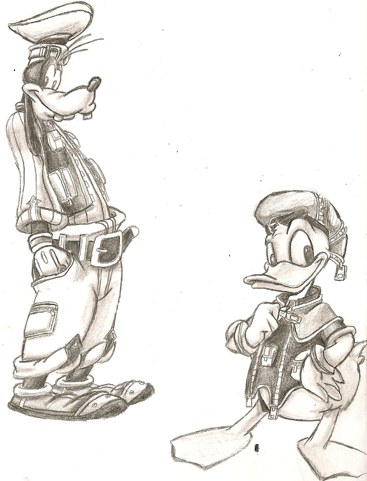Donald and Goofy by killerrabbit05