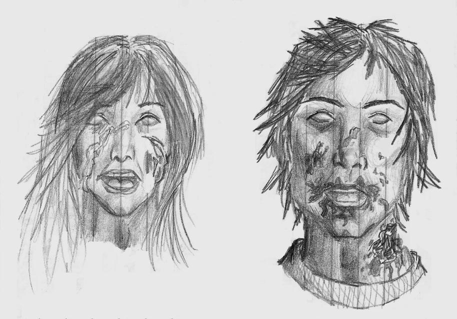 Zombie-ish sketchies by killerrabbit05