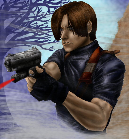 Paint Practice: Leon Kennedy by killerrabbit05