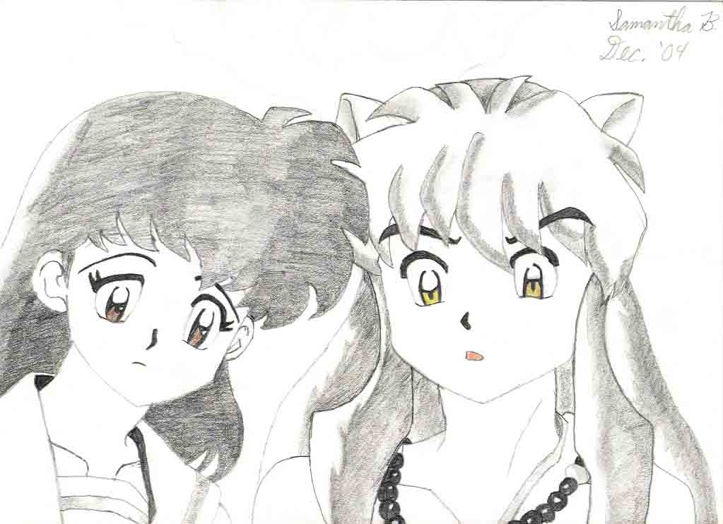 Inuyasha and Kagome ((they're confused at why we'r by kingdomheartsgal