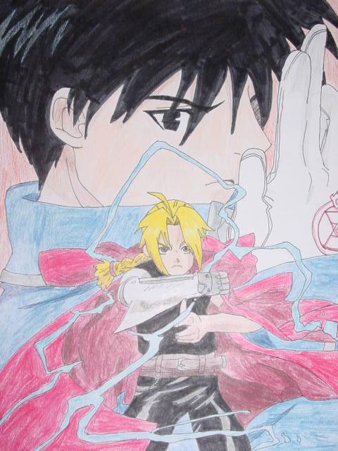 Roy Mustang and Edward Elric by kirby93