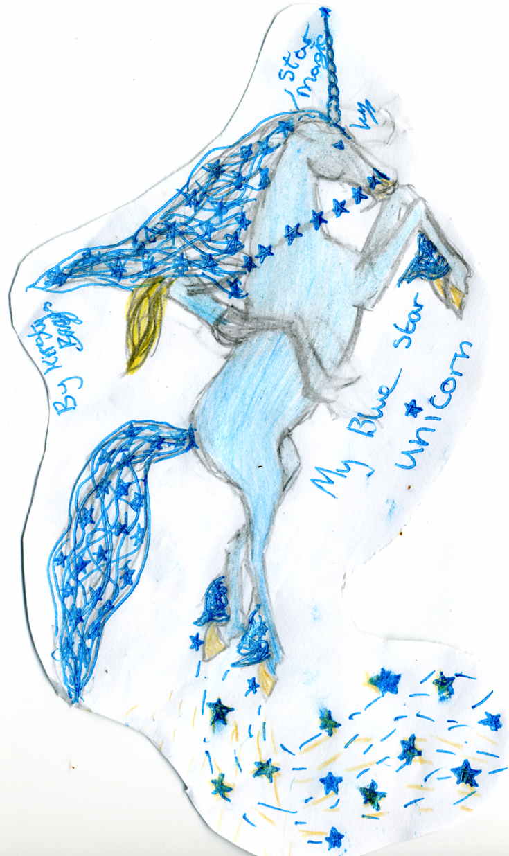 my blue unicorn name star magic by kirst