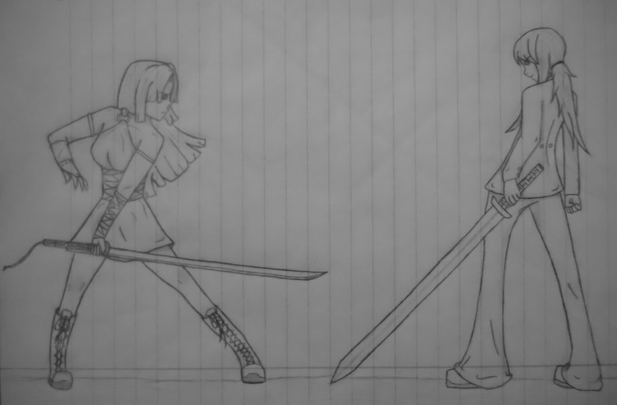 Sword Fight by kitsunebi