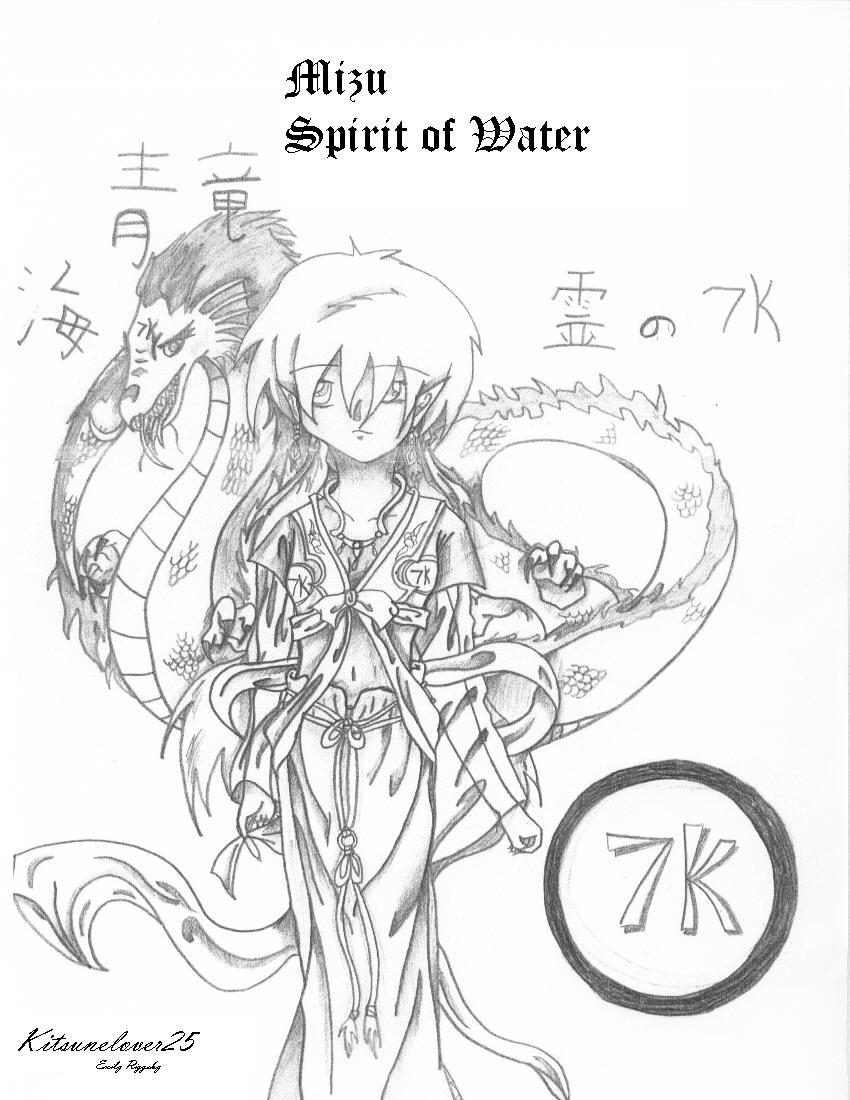 Mizu: Spirit of Water by kitsunelover25