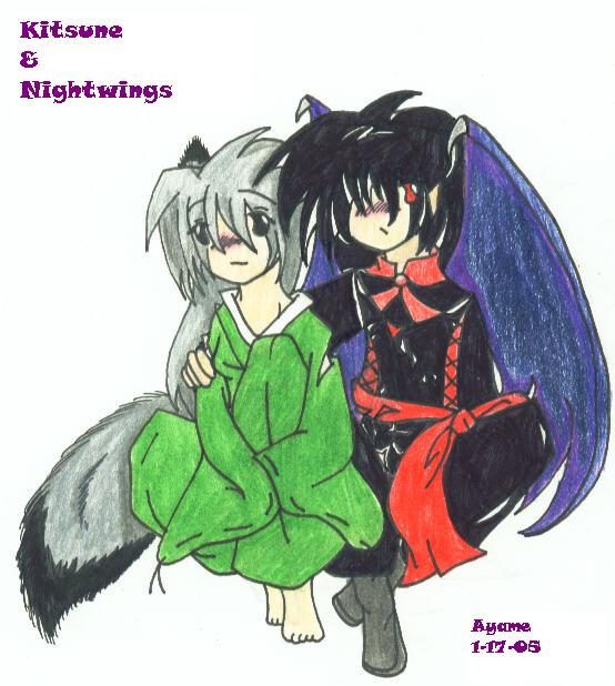 Kitsune&Nightwings by kitsunelover25