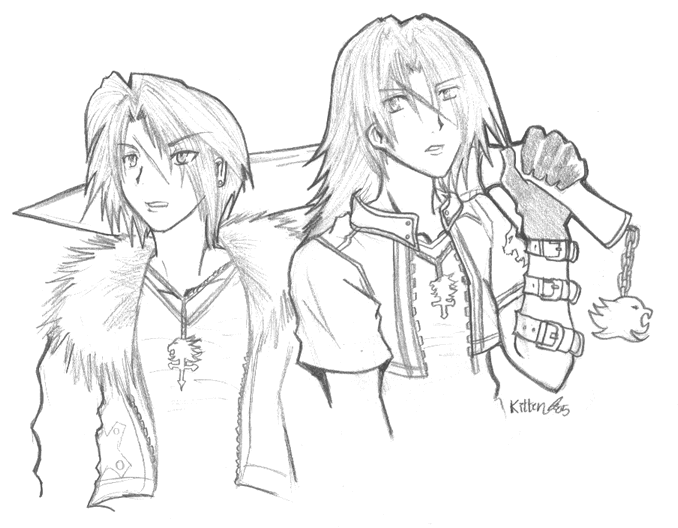 Leon and Squall by kittengirl