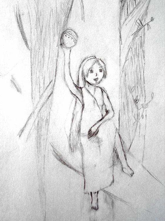 Girl In a Tree by kitterkatty