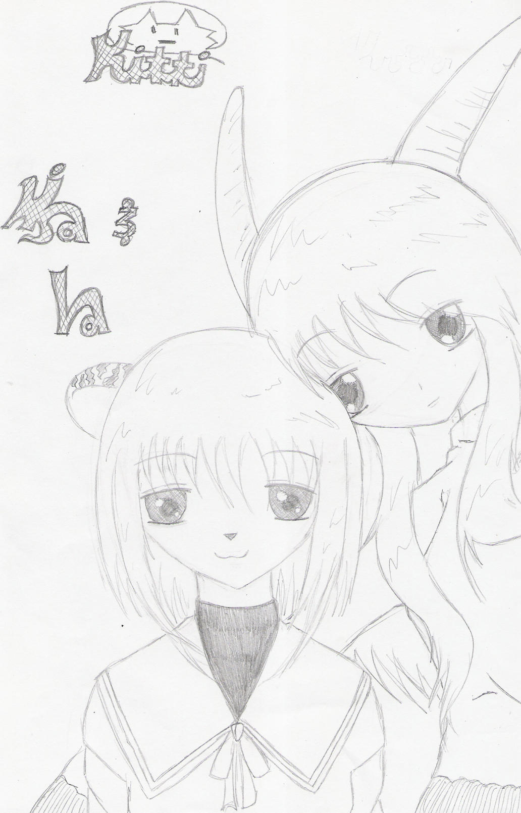Kisa-san and Iva-chan ][ Made up chara ][ by kitti_is_my_name