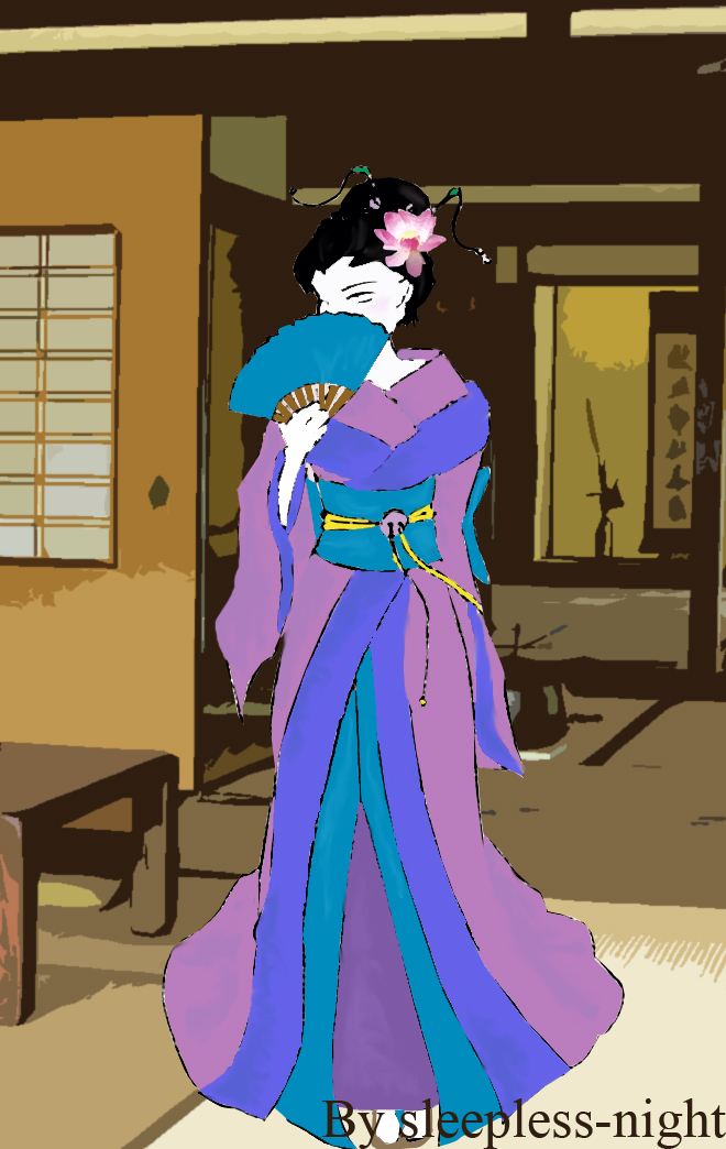 Geisha coloured by kitty706