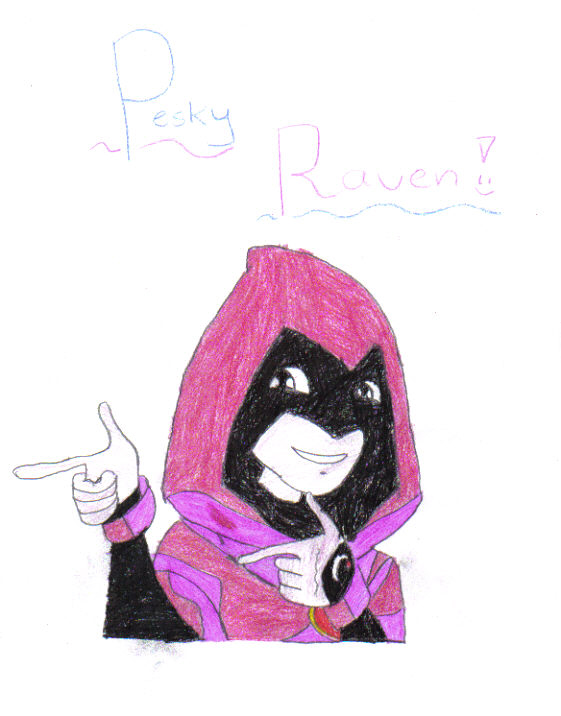Pesky Raven by kitty_kat2145