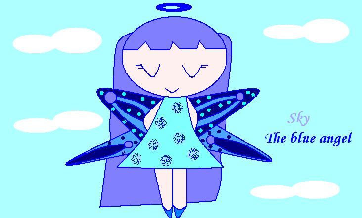 Sky the blue angel by kitty_kat2145