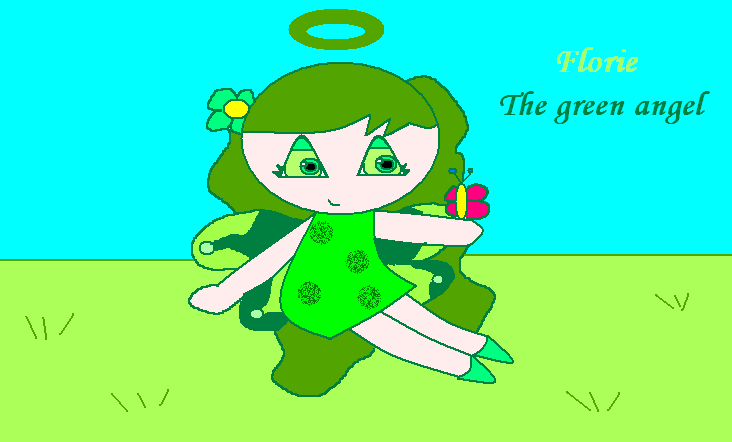 Florie the green angel by kitty_kat2145
