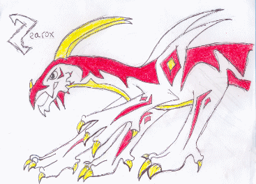My DB dragon- ZEAROX! by kittykatcrazy123