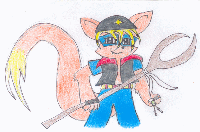 My First Try At My Own Sly Cooper Char! by kittykatcrazy123