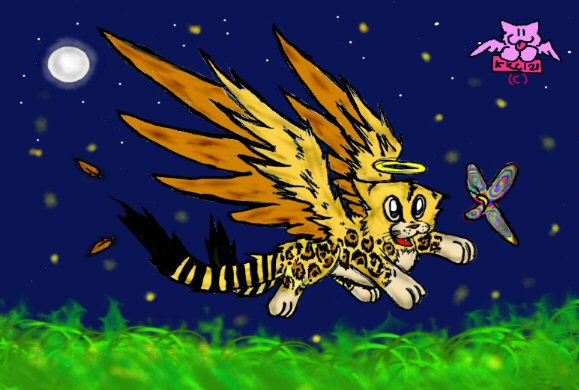 A moonlit flight by kittykatcrazy123
