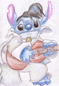 Stitch: The King of Rock 'n' Roll! by kittykatkat
