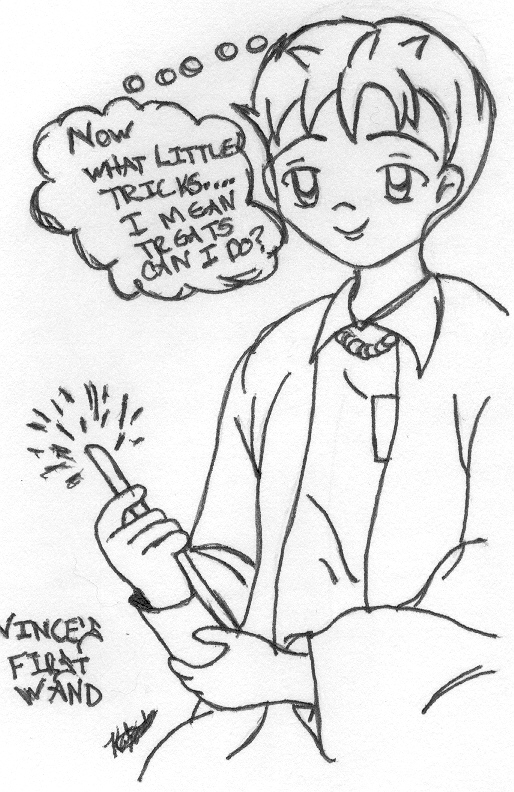 Vince's First Wand by kittymoon14