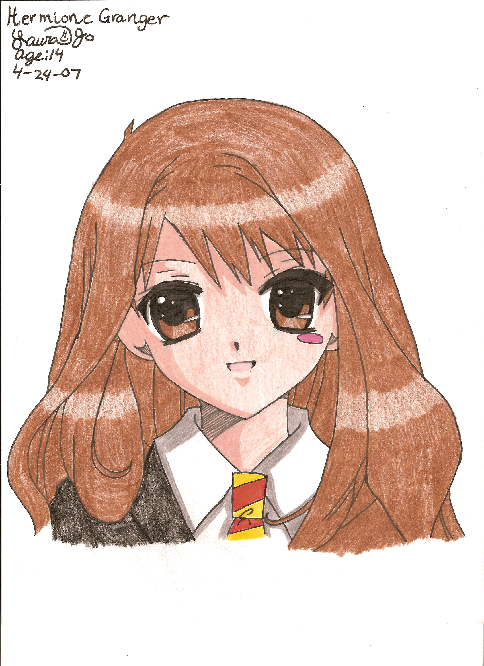 Anime Hermione by kittysan5