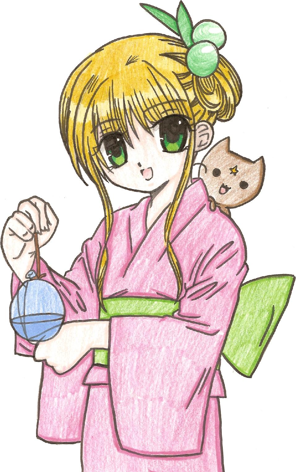 Karin in a kimono by kittysan5