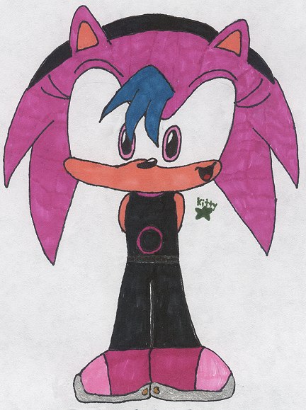 Chibi orchid the hedgehog *present for orchid* by kittyshootingstar