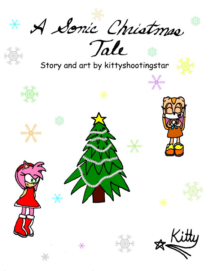 A Sonic Christmas Comic cover by kittyshootingstar