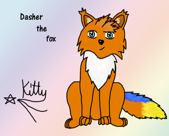 Dasher the fox! by kittyshootingstar