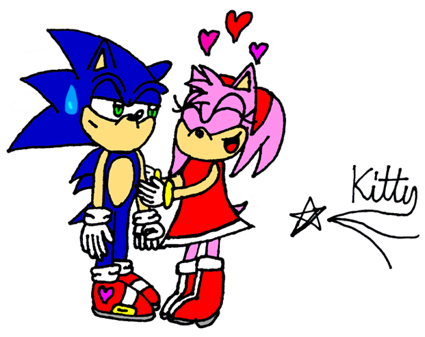 Sonamy - Request for Sonic_Fan_4 by kittyshootingstar