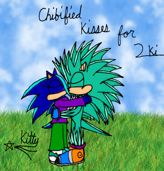 Chibi kiss in the meadow *request for 2ki_sugar_gliders* by kittyshootingstar