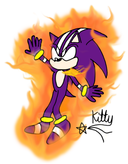 Darkspine Sonic Second try by kittyshootingstar