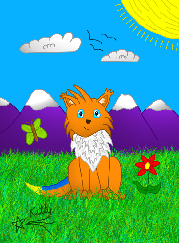 Dasher the fox - again by kittyshootingstar