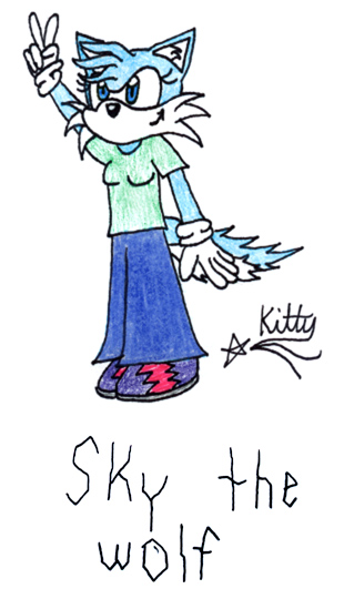 Sky the Wolf *request from GinatheHedgehog* by kittyshootingstar