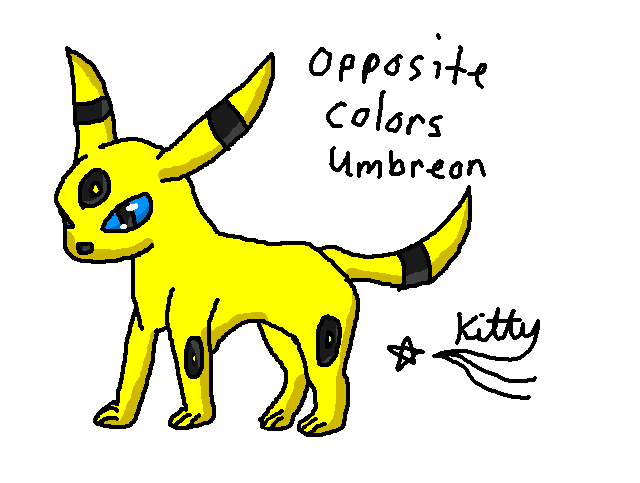 Opposite colors Umbreon *adopted from SonicDX1995* by kittyshootingstar