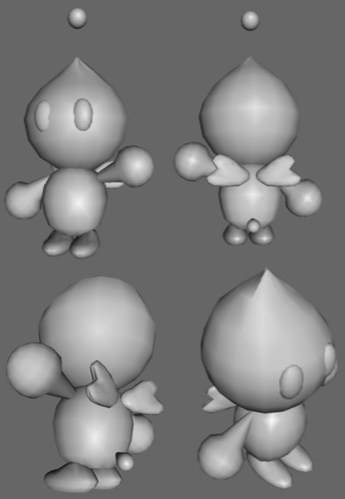 Chao in 3D (WIP day 2) by kittyshootingstar