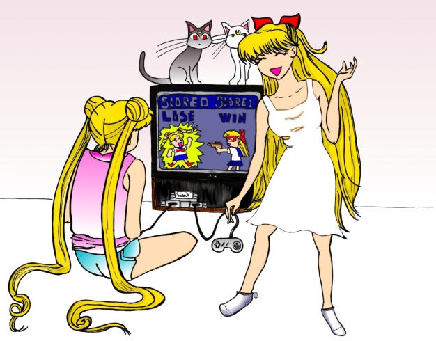 Sailor V game by kittytreats