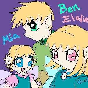 elodie, mia and ben by kizz