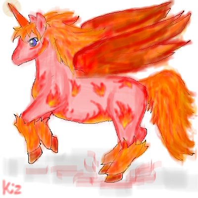 fiery horse by kizz