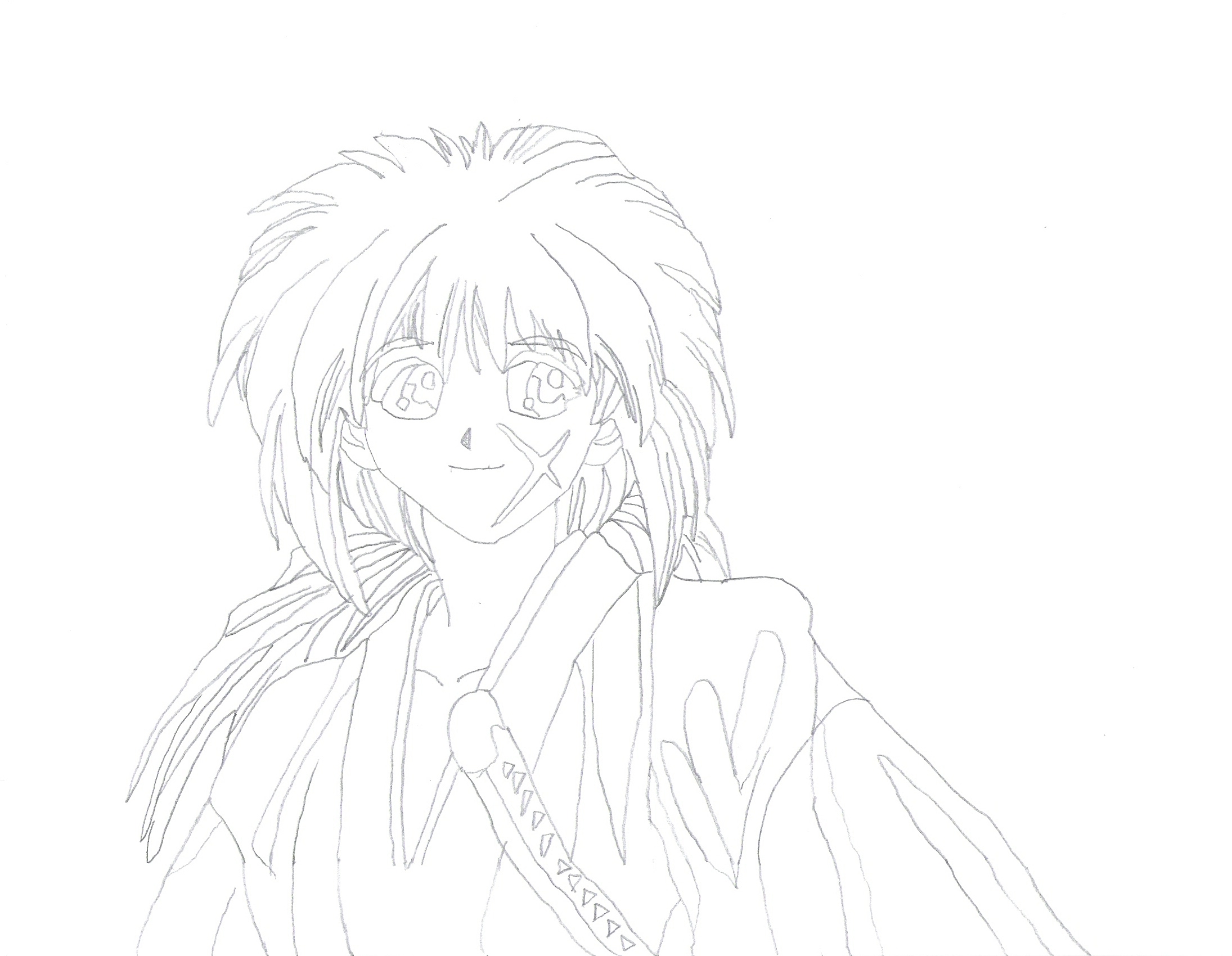 first kenshin uncolored by knives7