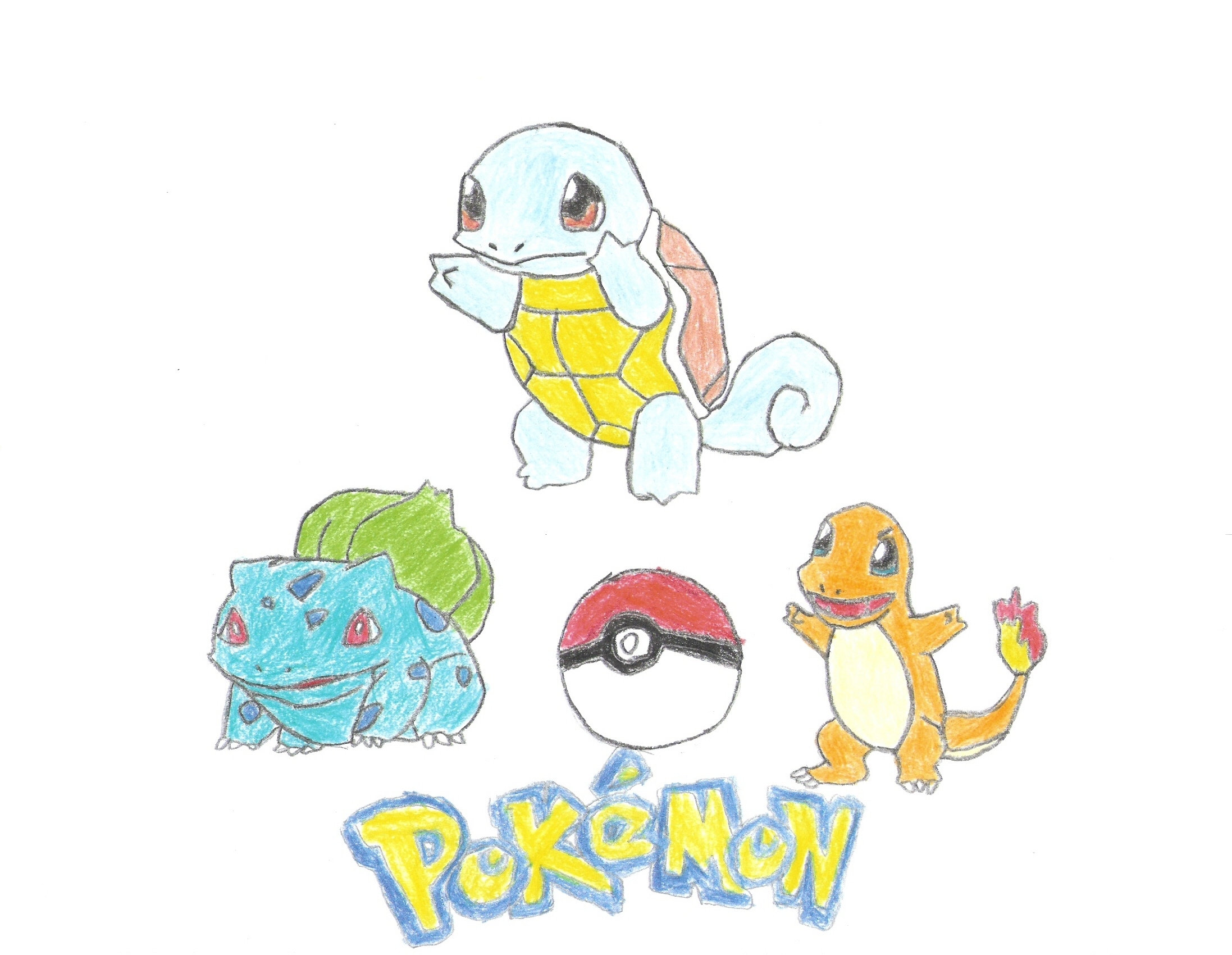 kanto starters by knives7
