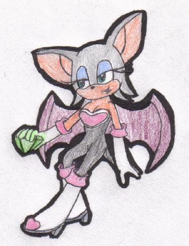 Rouge, Chaos Emerald (request neopetsgirl) by knucklesgal