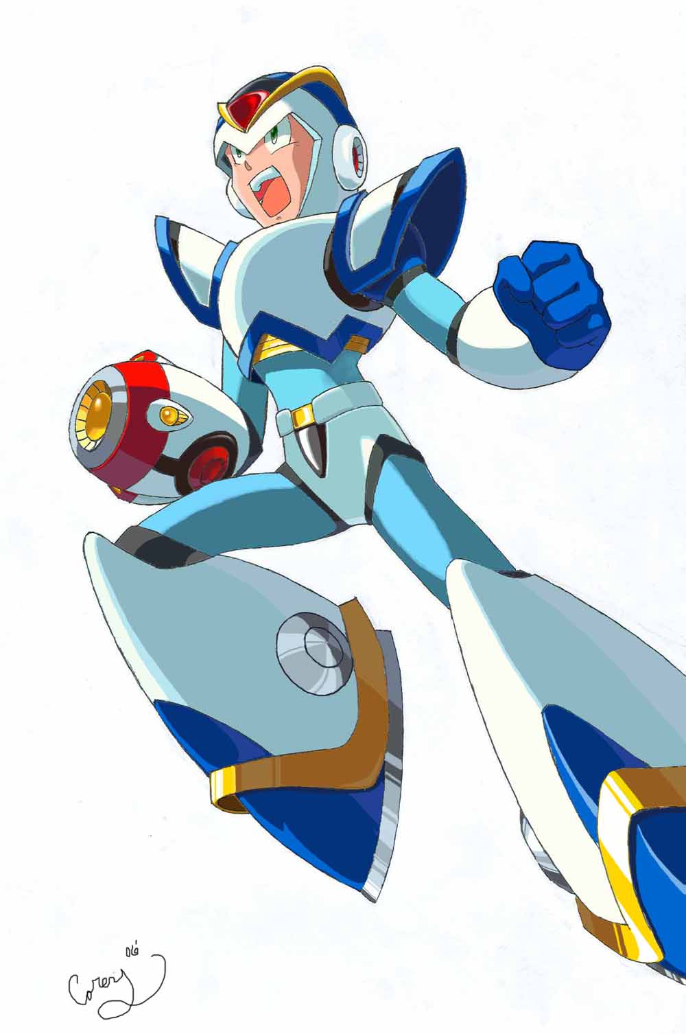 Mega Man X: X1 Armor by knucks922