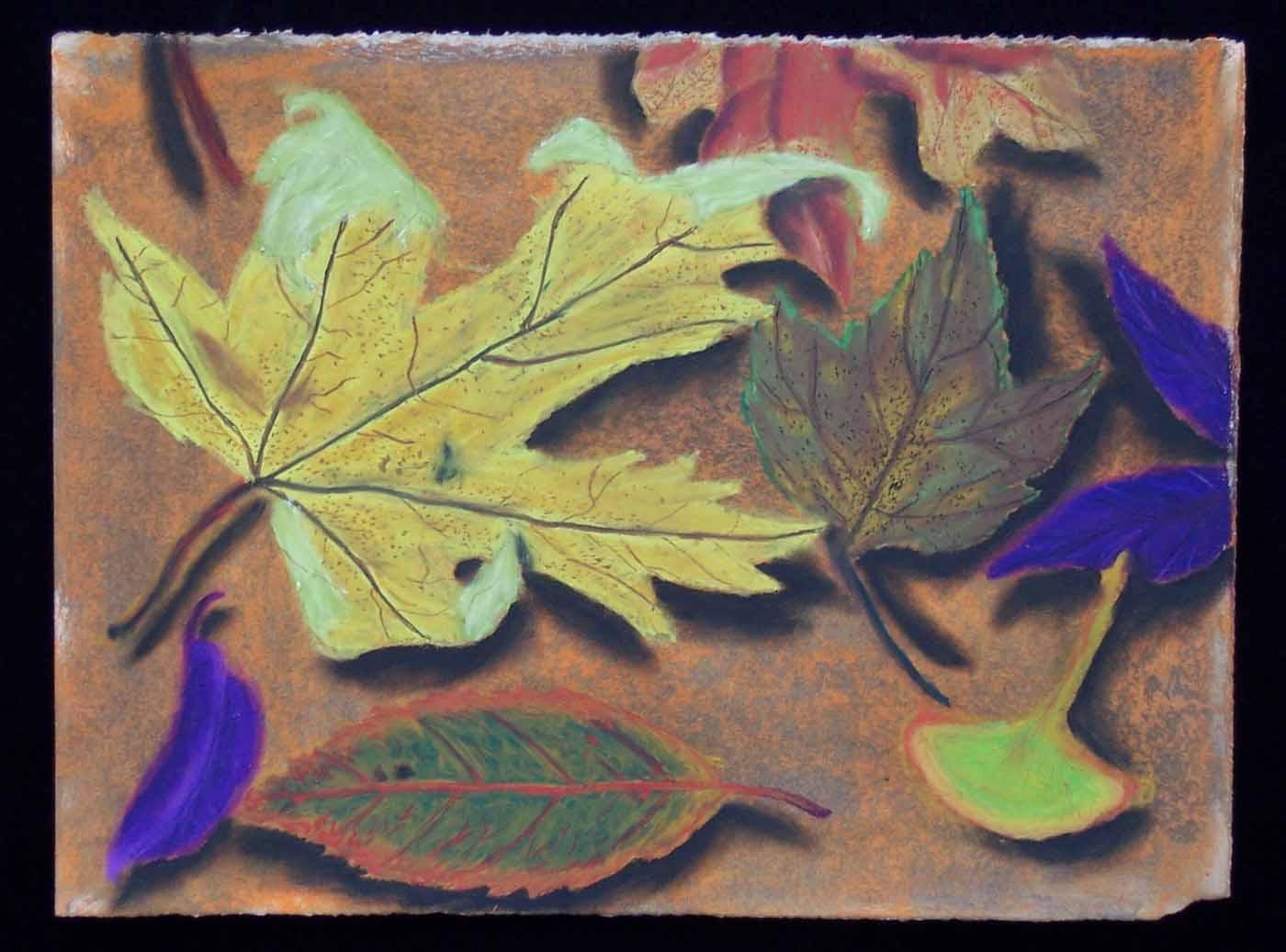 Pastel leaves by knucks922