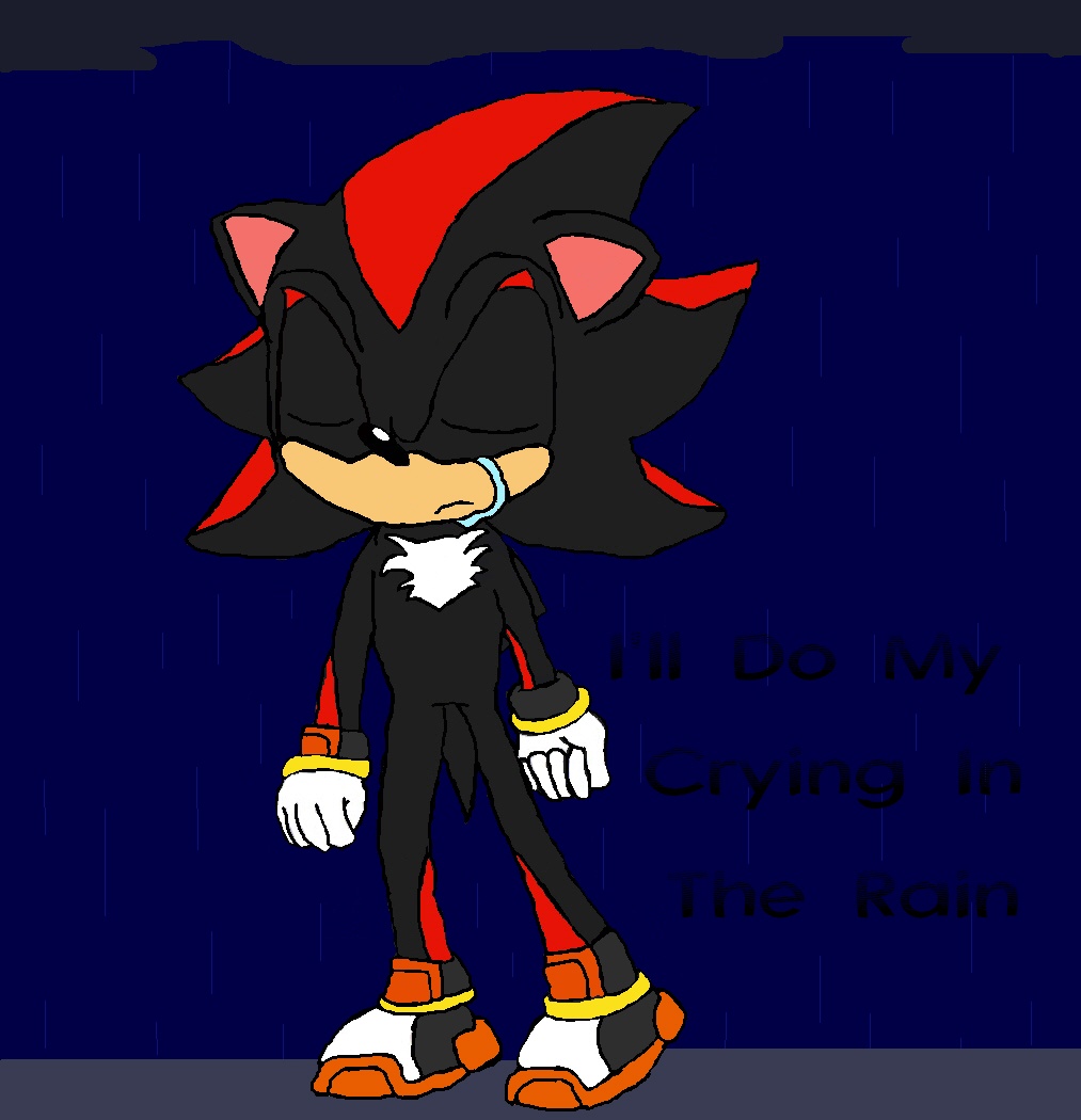 I'll Do My Crying In The Rain (Shadow) by knux_and_rouge_fan