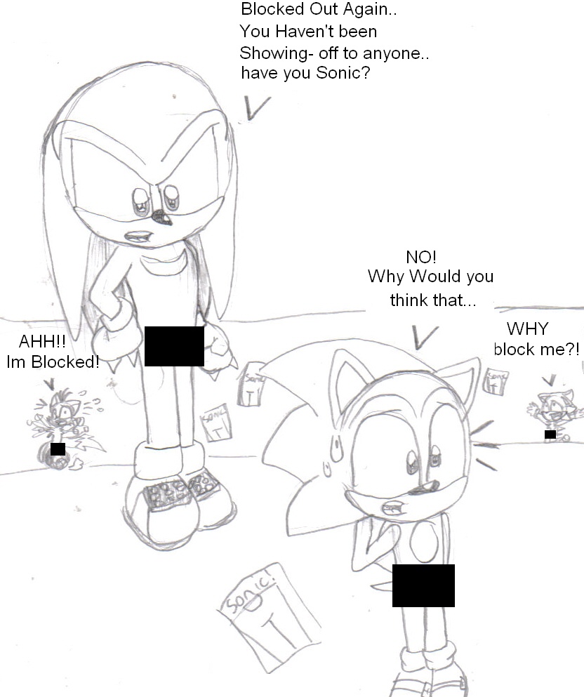 Blocked (sonic tails knuckles shadow) by knux_and_rouge_fan