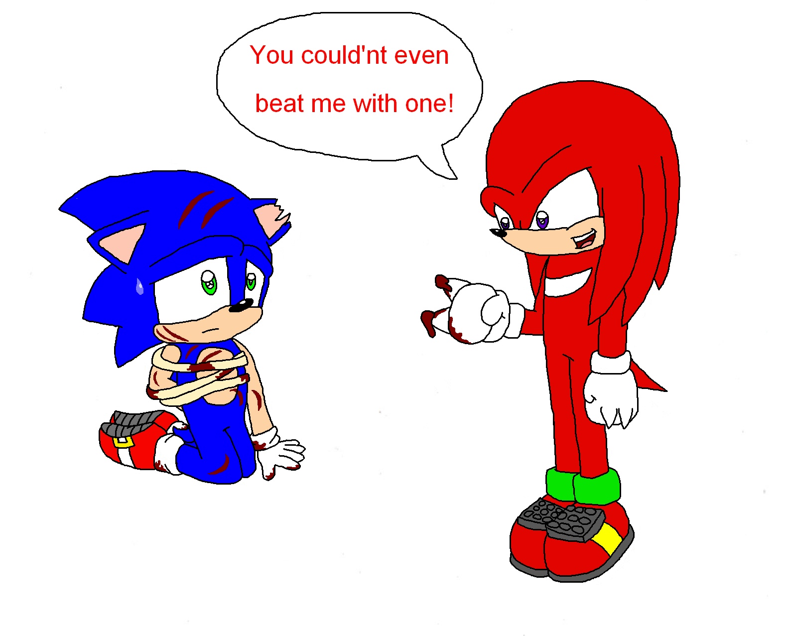 2 Hands Tied Behind My Back (Remake!) by knux_and_rouge_fan