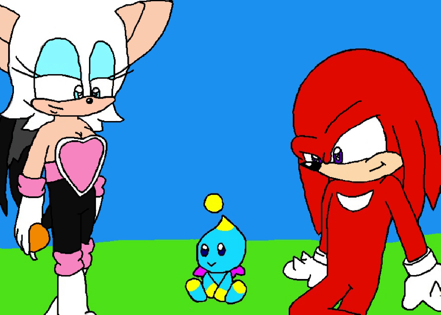Chao Garden (Request From starthehedgehog) by knux_and_rouge_fan
