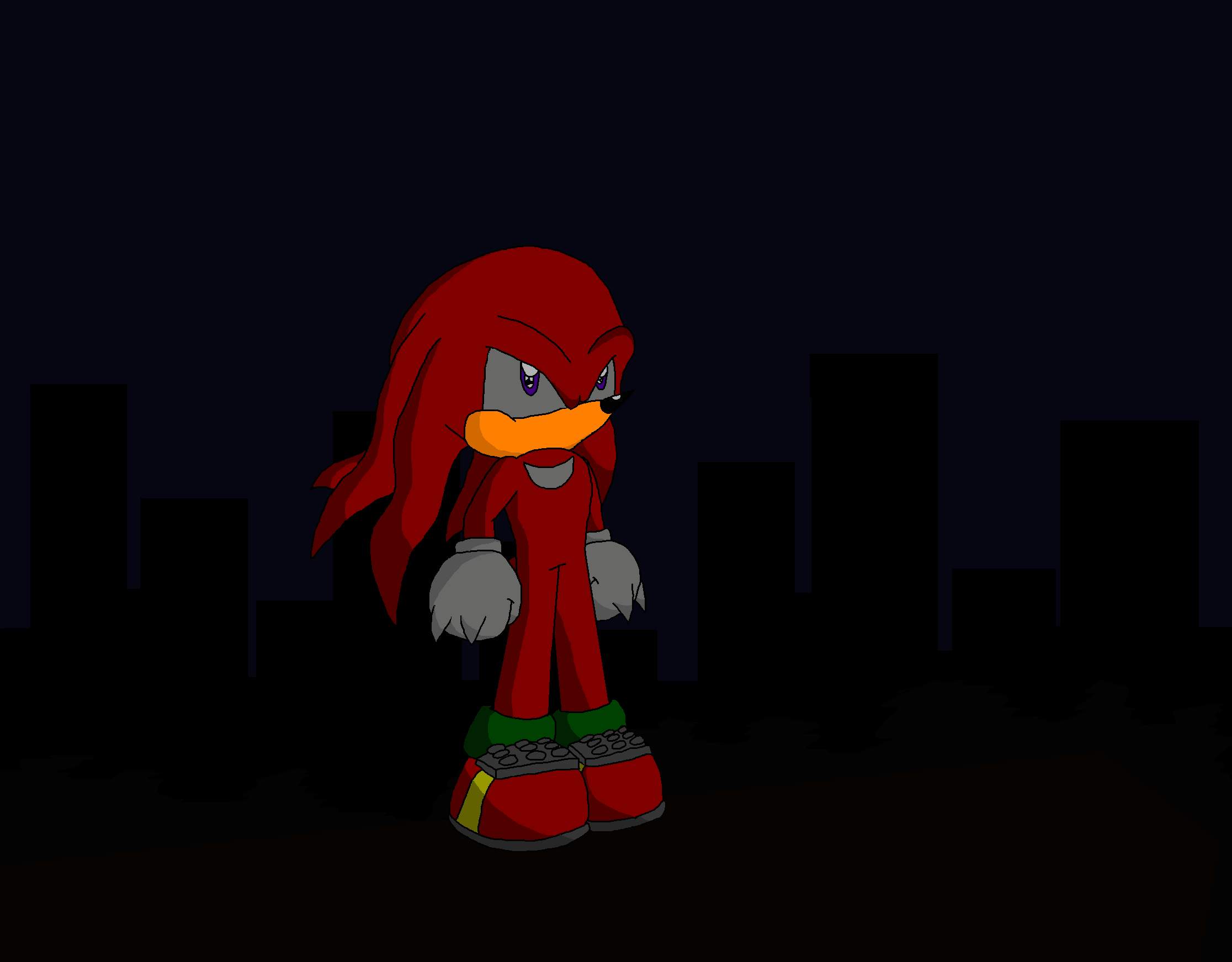 Once Upon A Starless Night (Knuckles) by knux_and_rouge_fan