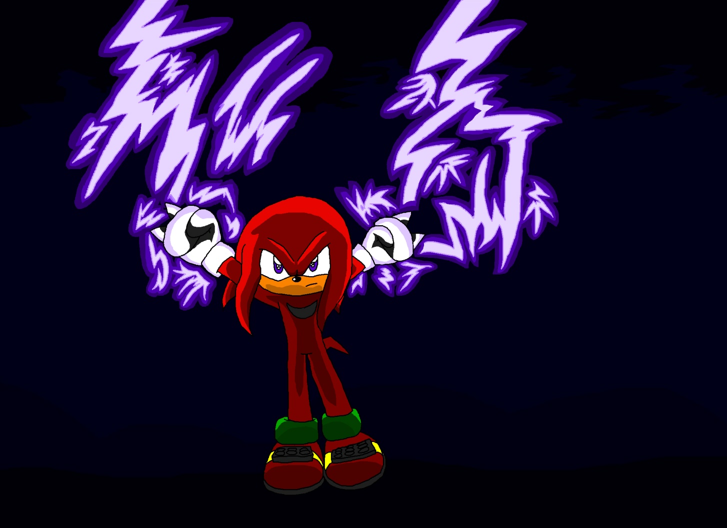 Lighning Has No Effect (Knuckles) by knux_and_rouge_fan
