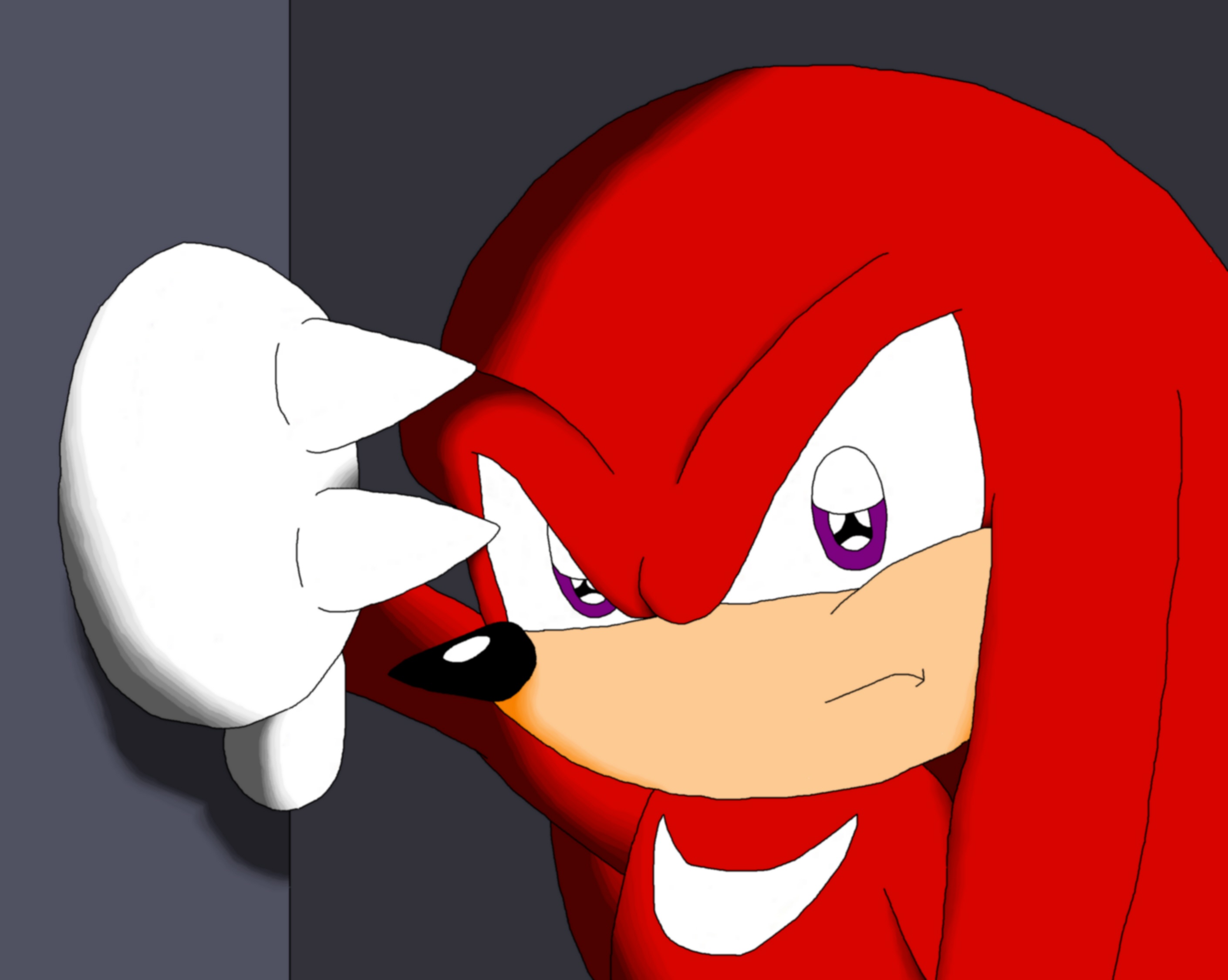 Shaded (Knuckles) by knux_and_rouge_fan
