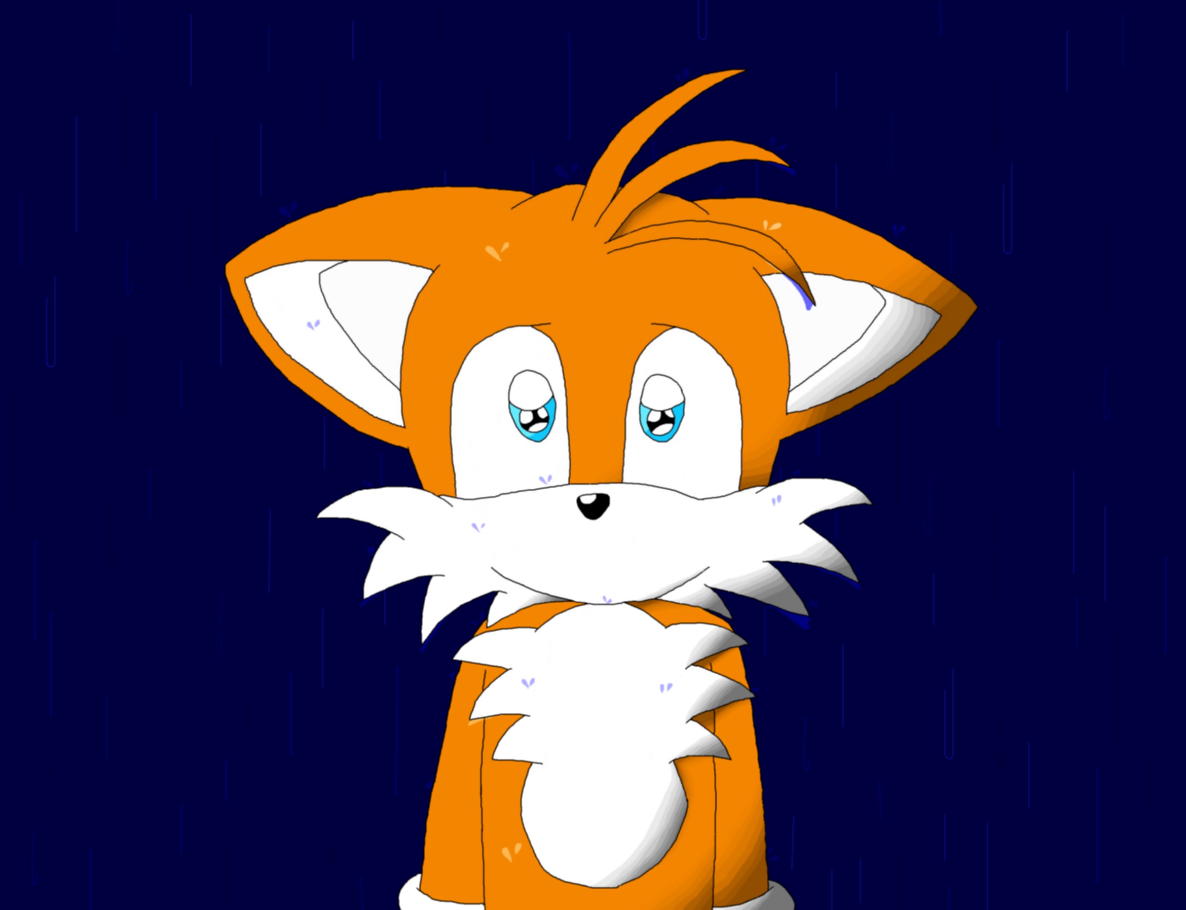 The Rain (Tails) by knux_and_rouge_fan